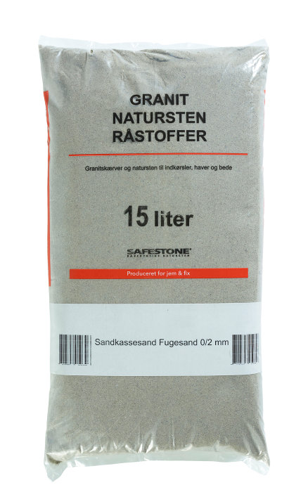 Strandsand 15 liter - 0/2 mm - Safestone